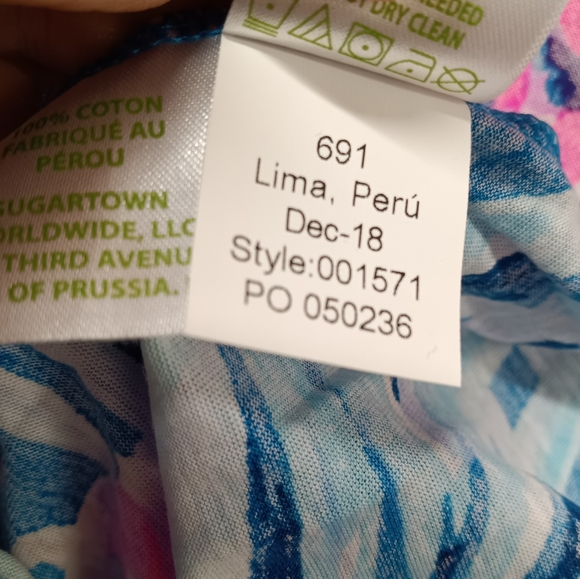 Lilly Pulitzer Girls Lula Knit Dress Size Large 8/10 Pink Blue - Picture 8 of 11